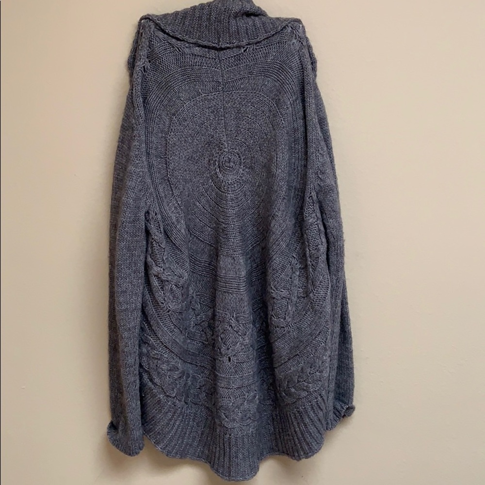 Gray cardigan